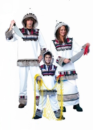verhuur - carnaval - Landen - eskimo's wit